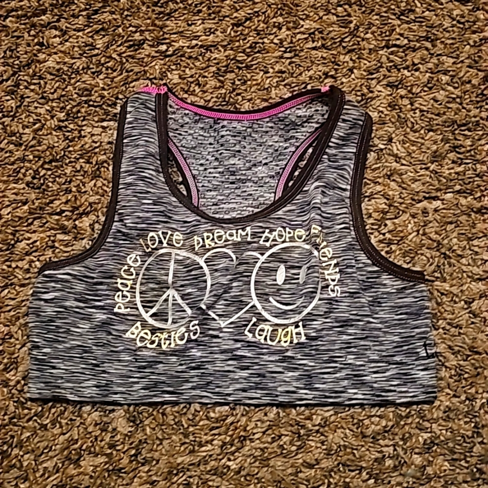 💜Girls youth sz 5/6 sports bra💜
